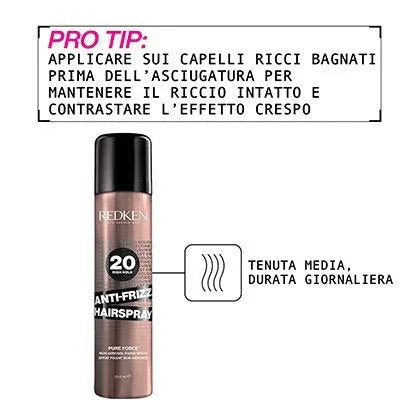 Redken Anti-Frizz Hairspray lacca capelli 250ml - Planethair