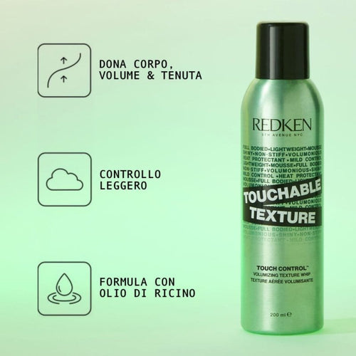Redken Touchable Texture schiuma volumizzante 200ml Redken