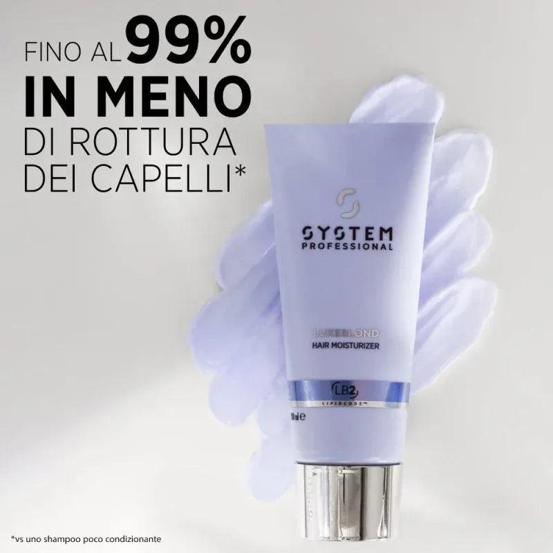 System Professional LuxeBlond Hair Moisturiser balsamo capelli biondi LB2 200ml