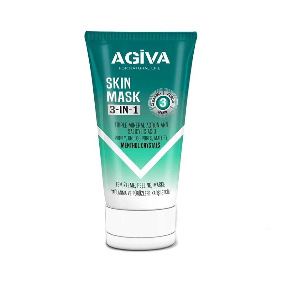 Agiva Skin Mask 3 in 1 maschera viso uomo Agiva