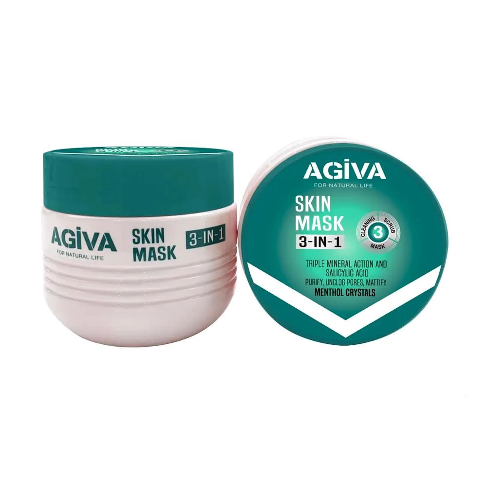 Agiva Skin Mask 3 in 1 maschera viso uomo - Planethair 