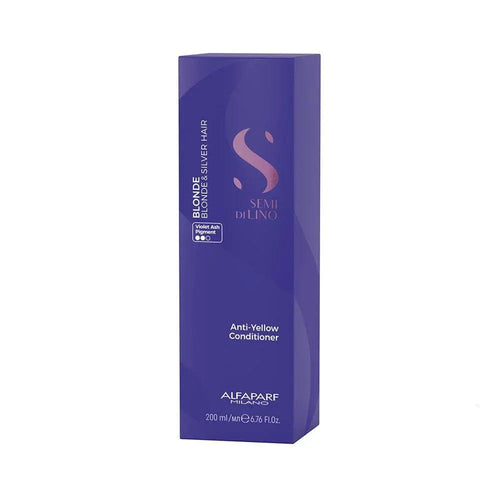 Alfaparf Milano Semi di Lino Blonde Anti Yellow Conditioner Balsamo Antigiallo 200ml - Planethair