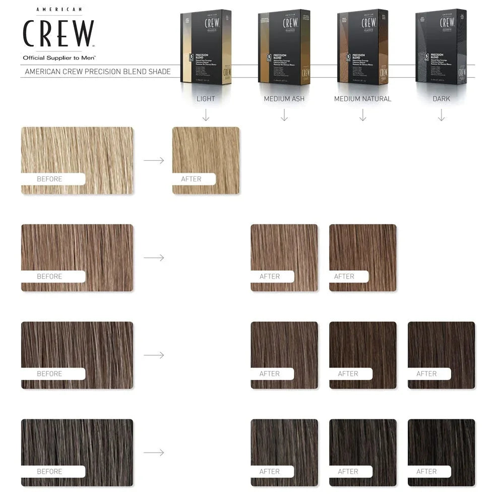 American Crew Precision 4/5 Blend Medium Natural 3x4ml - Planethair