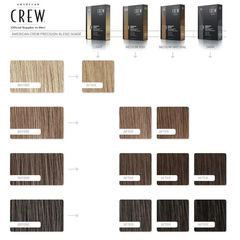 American Crew Precision 4/5 Blend Medium Natural 3x4ml