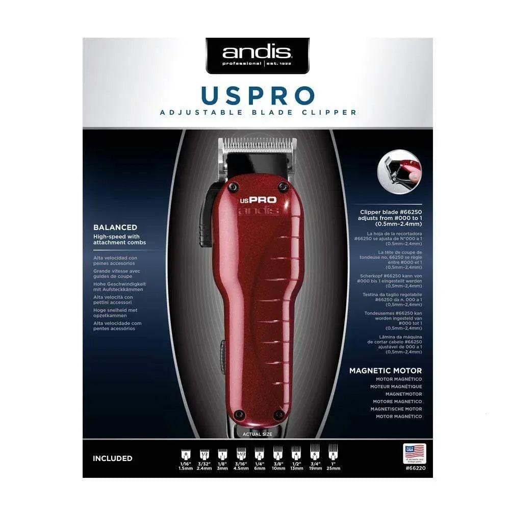 Andis UsPro Tagliacapelli Adjustable Blade Clipper - Planethair