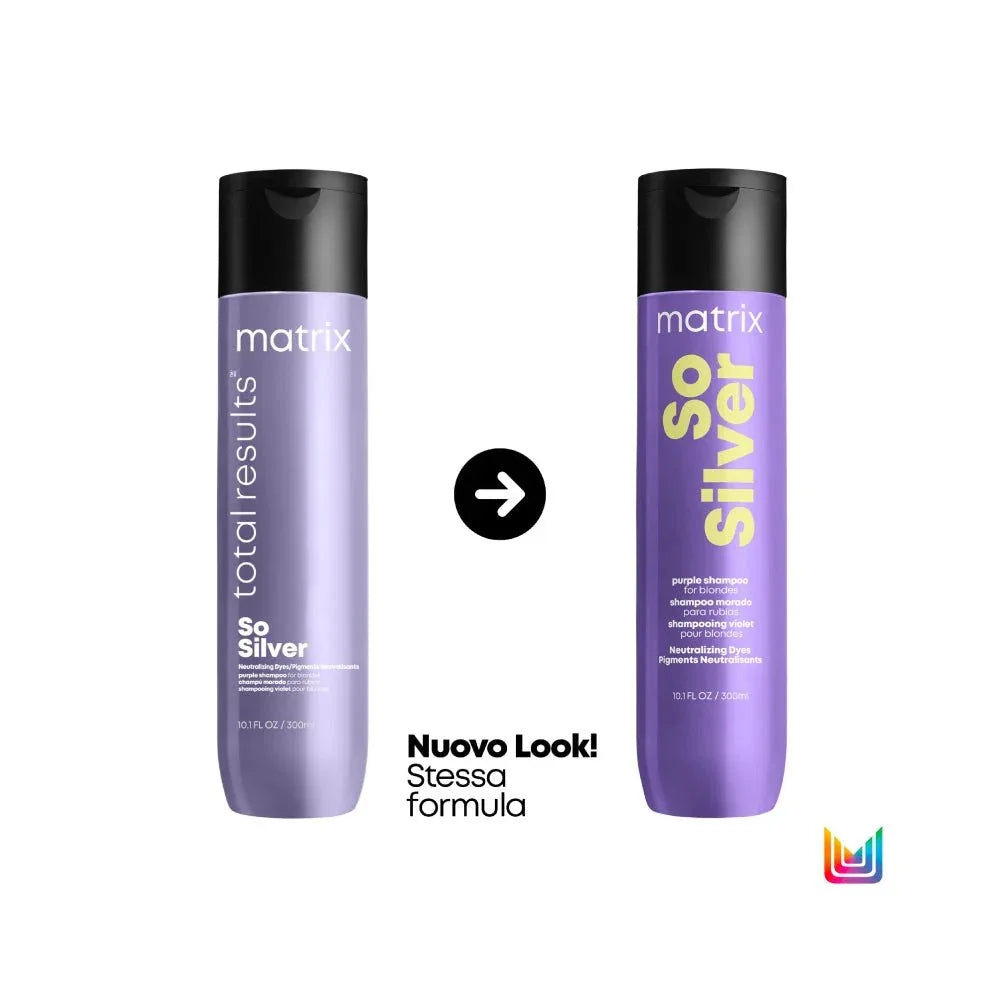Matrix So Silver Shampoo antigiallo capelli biondi e grigi 300ml - Planethair