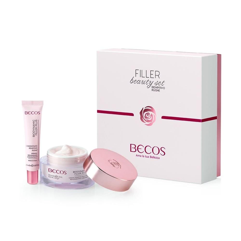Becos Biodynamic Filler Plus Crema Rimpolpante Concentrato Riempitivo Rughe Kit - Planethair 