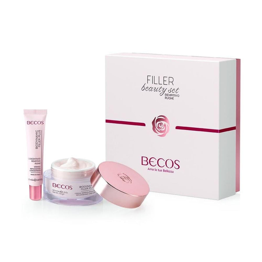 Becos Biodynamic Filler Plus Crema Rimpolpante Concentrato Riempitivo Rughe Kit - Planethair 