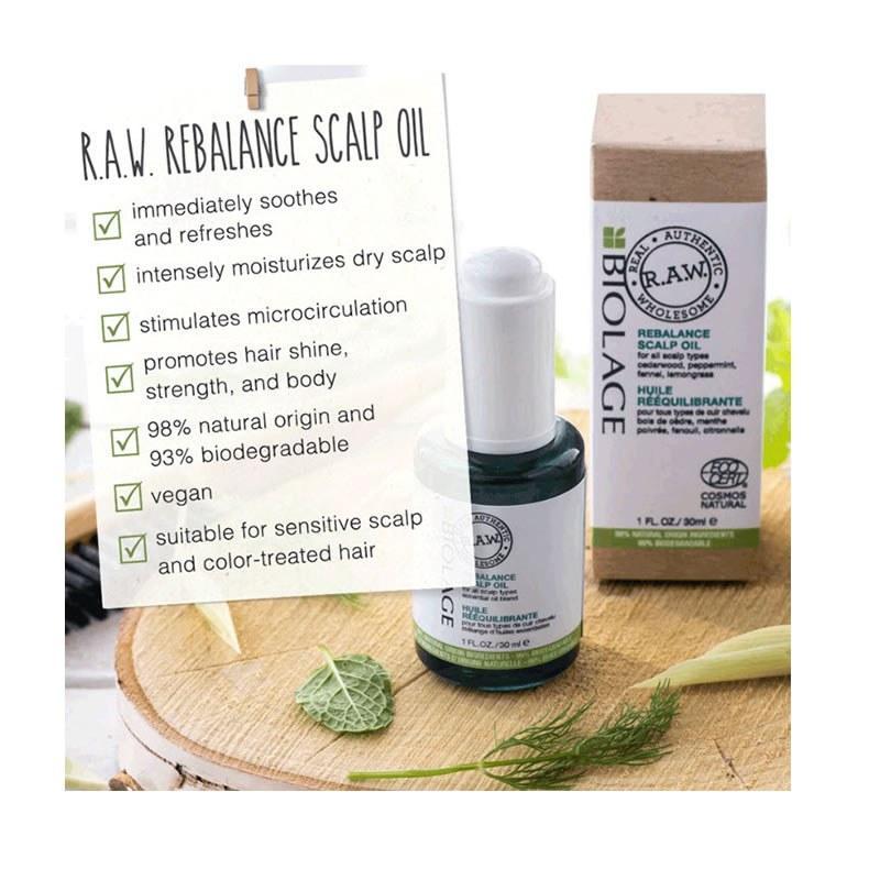 Biolage R.A.W. Scalp Care Rebalance Scalp Oil 30ml - Planethair 