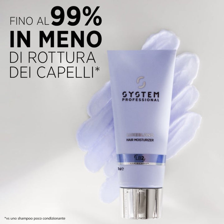 System Professional LuxeBlond Hair Moisturiser balsamo capelli biondi LB2 200ml - Planethair 