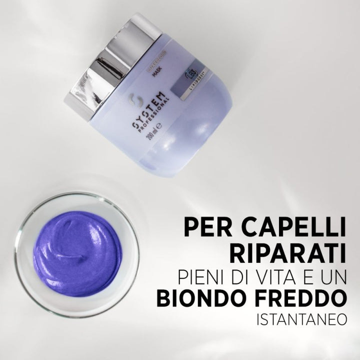 System Professional LuxeBlond Maschera antigiallo LB3 200ml - Capelli Biondi - Antigiallo