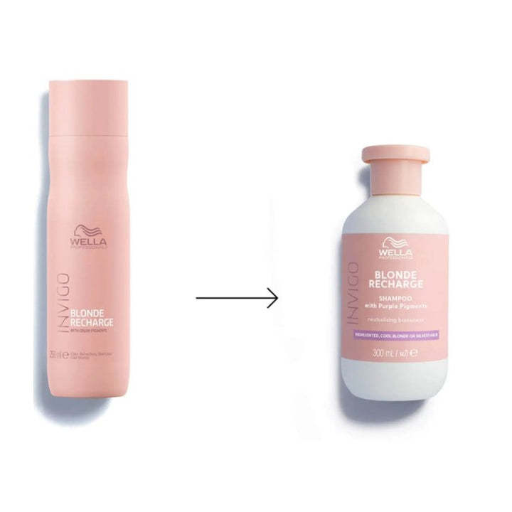 Wella Invigo Blonde Recharge Cool Blonde Shampoo capelli biondi o grigi - Planethair 