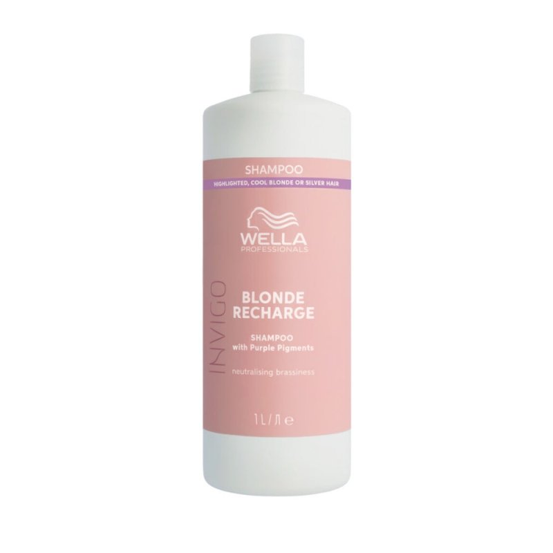Wella Invigo Blonde Recharge Cool Blonde Shampoo capelli biondi o grigi - Planethair 