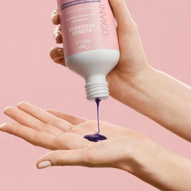 Wella Invigo Blonde Recharge Cool Blonde Shampoo capelli biondi o grigi - Planethair 