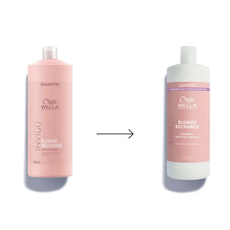 Wella Invigo Blonde Recharge Cool Blonde Shampoo capelli biondi o grigi - Planethair 
