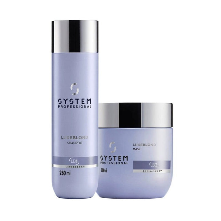 System Professional LuxeBlond Kit Antigiallo Shampoo e Maschera - Planethair 