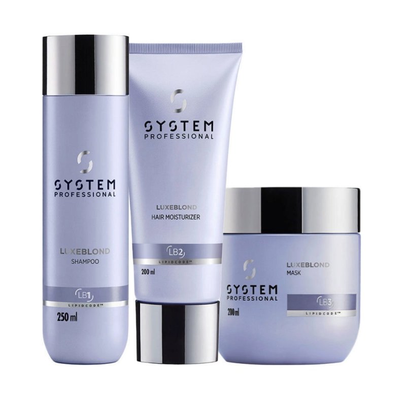 System Professional LuxeBlond Kit Antigiallo e Rinforzante Capelli Biondi - Planethair 
