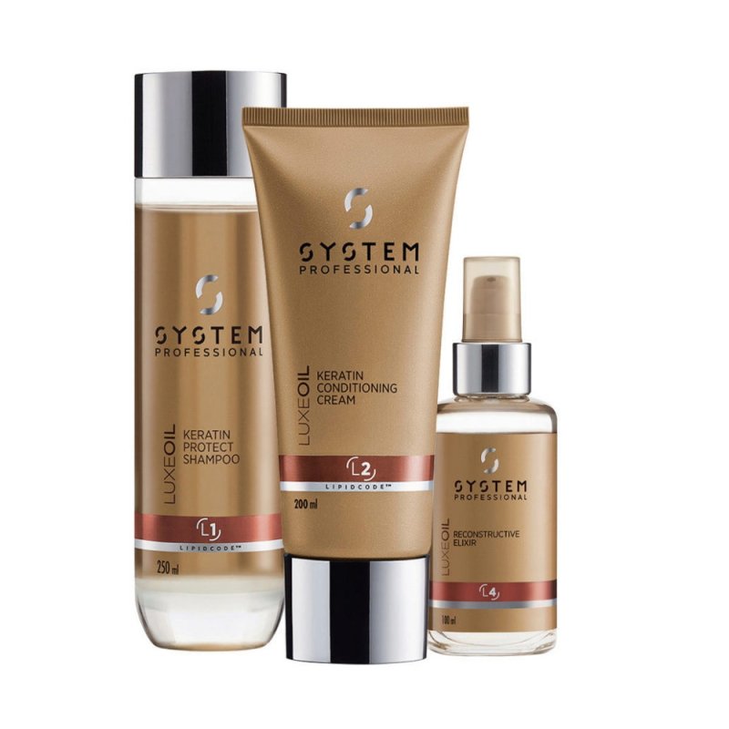 System Professional Luxe Oil Kit Trattamento alla Cheratina - Planethair 