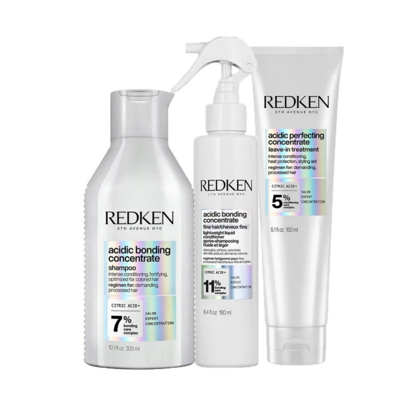 Redken Acidic Bonding Concentrate Kit capelli danneggiati fini - Planethair 