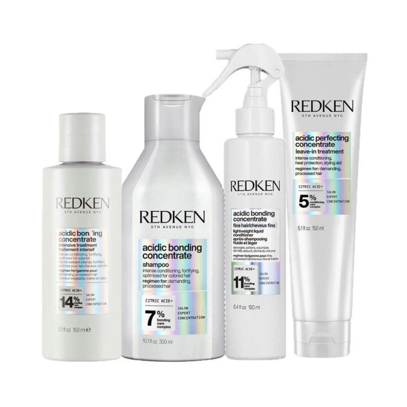 Redken Acidic Bonding Concentrate Kit Completo capelli danneggiati fini - Planethair 