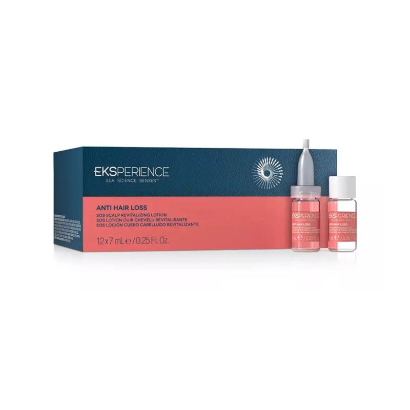 Revlon Professional Eksperience Anti Hair Loss SOS Lozione Rivitalizzante Cuoio Capelluto 12 x 7ml - Capelli Fini -