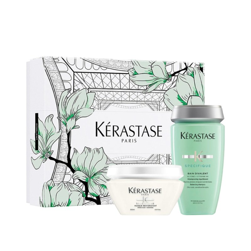 Kerastase Spring Kit Specifique Shampoo e Maschera cute grassa e punte secche - Capelli Misti/Grassi - 30/40