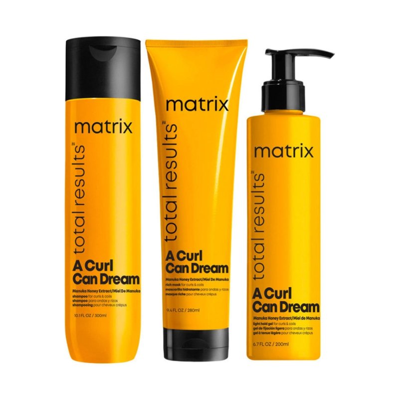 Matrix A Curl Can Dream Kit Shampoo Maschera e Gel capelli ricci - Planethair 