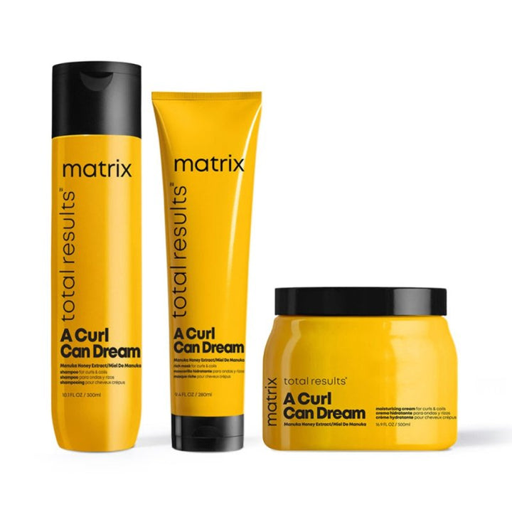 Matrix A Curl Can Dream Kit Shampoo Maschera e Crema capelli ricci - Planethair 