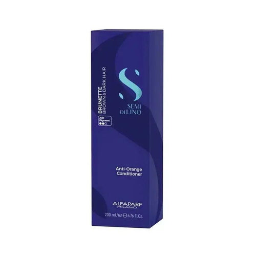 Alfaparf Milano Semi di Lino Brunette Anti Orange Conditioner Balsamo Antiarancio 200ml - Planethair