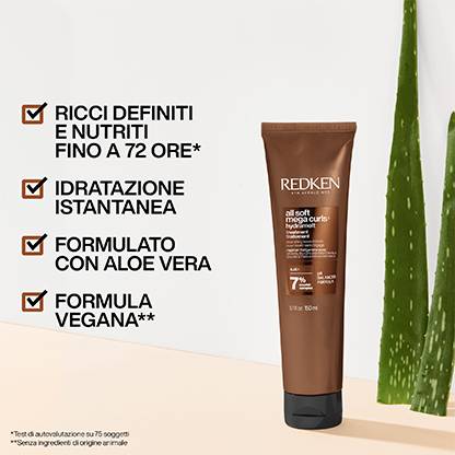 Redken All Soft Mega Curls Treatment idratante capelli ricci 150ml - Planethair 