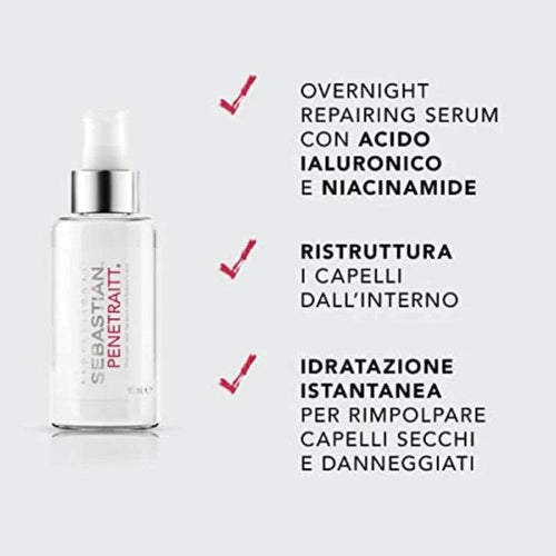 Sebastian Penetraitt Overnight Repairing Serum con Acido Ialuronico Sebastian