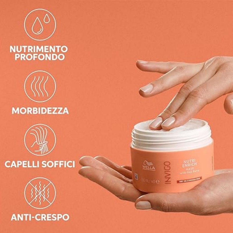 Wella Invigo Deep Nourishing Mask 150ml maschera capelli secchi - Planethair 