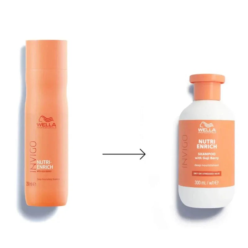 Wella Invigo Nutri Enrich Shampoo per capelli secchi e sfibrati 300ml - Planethair