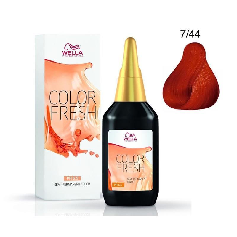 Color Fresh Biondo Medio Rame Intenso 7-44 Wella 75ml - Riflessanti - 75