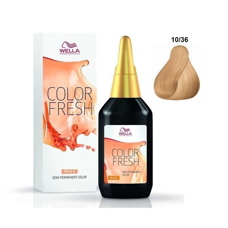 Color Fresh Biondo Platino Oro Violetto 10-36 Wella 75ml - Planethair 