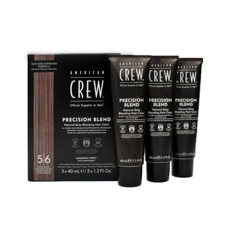 American Crew Precision Blend 5/6 Medium Ash 3x40ml - Planethair 