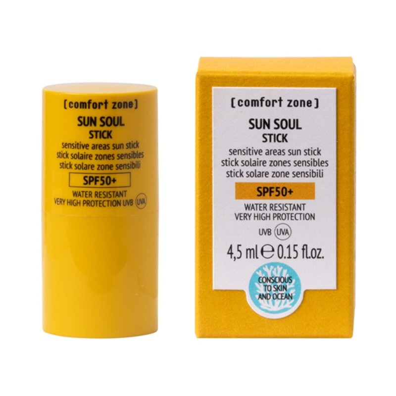 Comfort Zone Sun Soul Stick Solare viso corpo e labbra SPF50+ 4,5ml - Planethair 