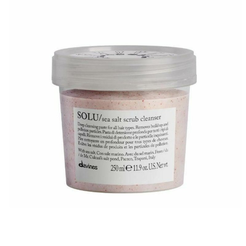 Davines Solu Sea Salt Scrub Cleanser 250ml - Planethair 