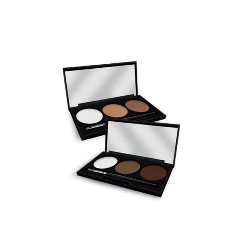 Decoderm Make Up Sculpt And Fix Brow Palette Colore 02 Chatain-Brunette - Planethair 