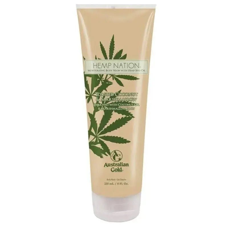 Hemp Nation Toasted Coconut and Marshmallow Body Wash 235ml Australian Gold - Planethair 