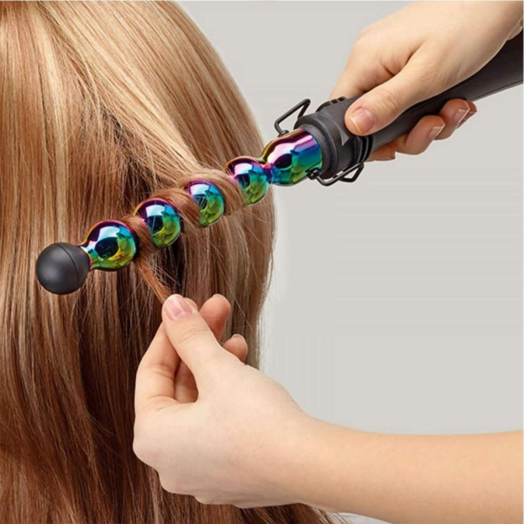 Gammapiu Rainbow Iron Bubble Curl iron Planethair Planethair