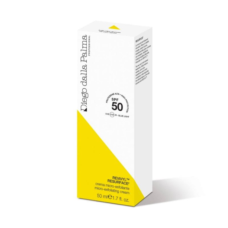 Diego Dalla Palma Professional Resurface Crema Viso Micro Esfoliante SPF50 50ml - Planethair 