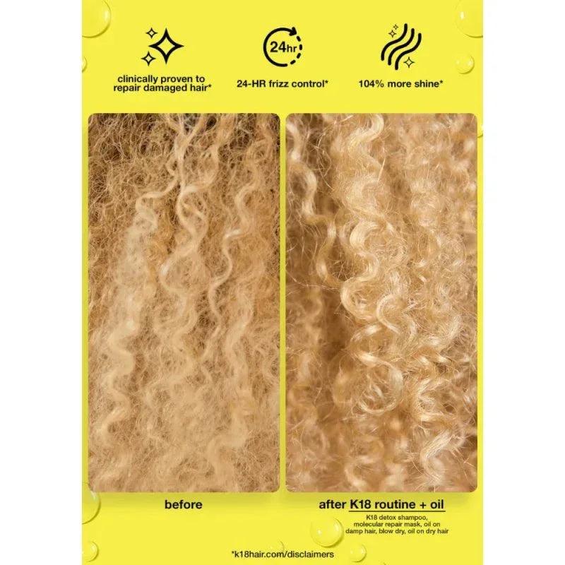 K18 Molecular Repair Hair Oil Anticrespo 30ml – Olio Riparatore Protettivo - Planethair