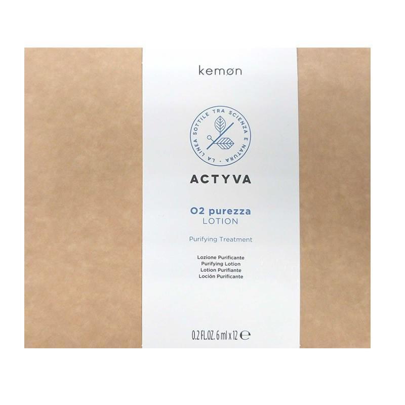 Kemon Actyva O2 Purezza Lotion 12x6ml - Cuoio Capelluto - Bio e Naturali
