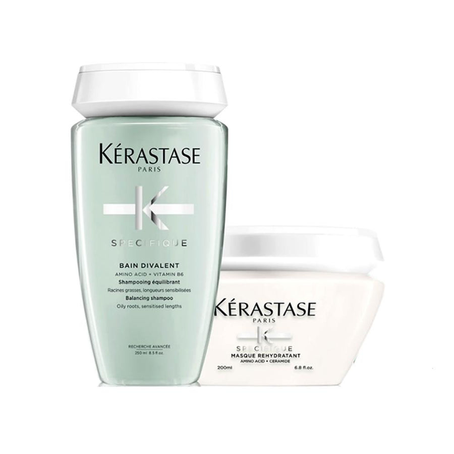 Kerastase Shampoo e Maschera Kit cute grassa e punte secche - Planethair 