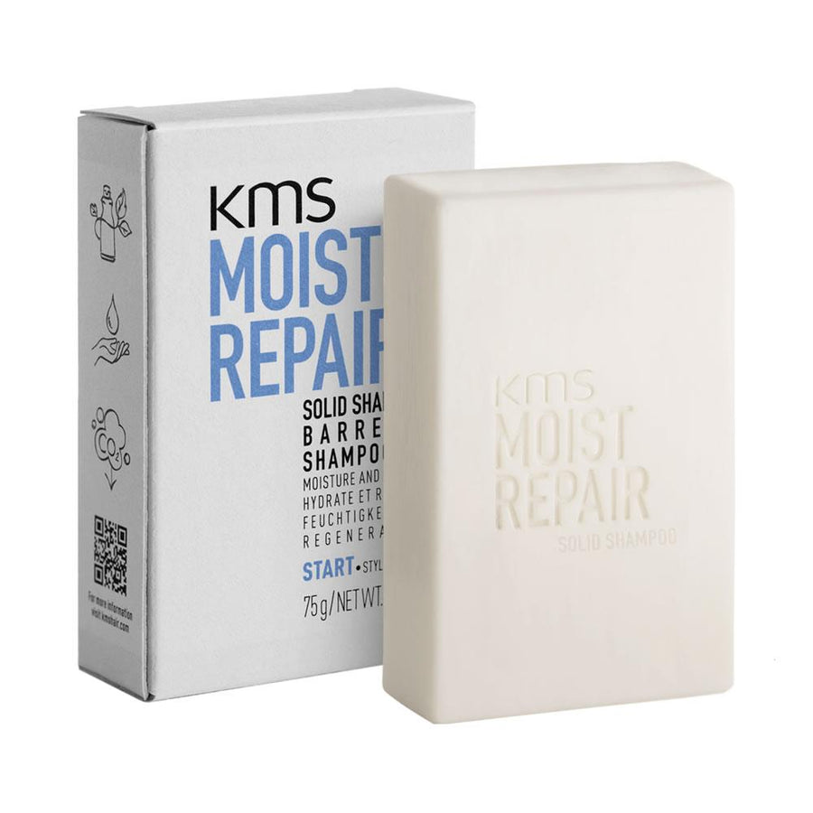 Kms Moist Repair Shampoo Solido 75gr - Capelli Danneggiati - benvenuto