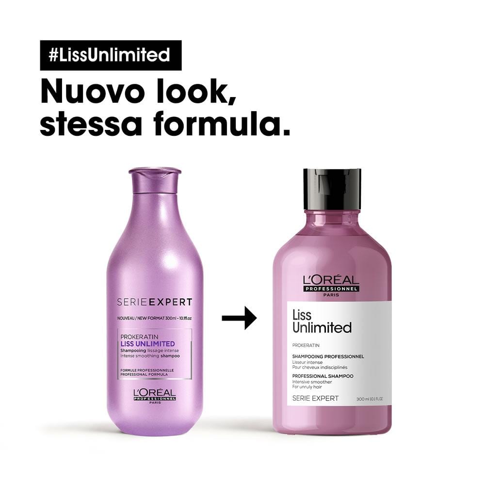 L'oreal Professionnel Liss Unlimited Shampoo capelli crespi 300ml - Serie Expert - Capelli