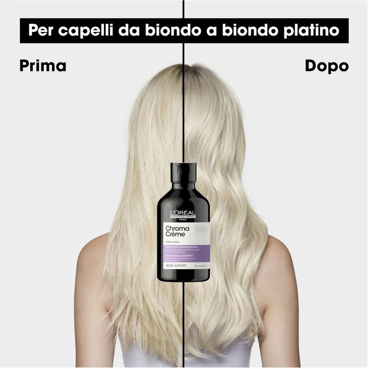 L'Oreal Professionnel Serie Expert Chroma Creme Purple Shampoo Antigiallo - Planethair 