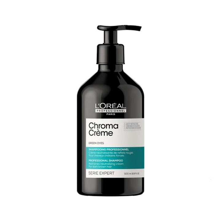 L'Oreal Professionnel Serie Expert Chroma Creme Green Shampoo Antirosso Capelli Scuri - Planethair 