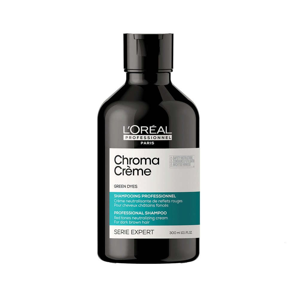 L'Oreal Professionnel Serie Expert Chroma Creme Green Shampoo Antirosso Capelli Scuri - Planethair 